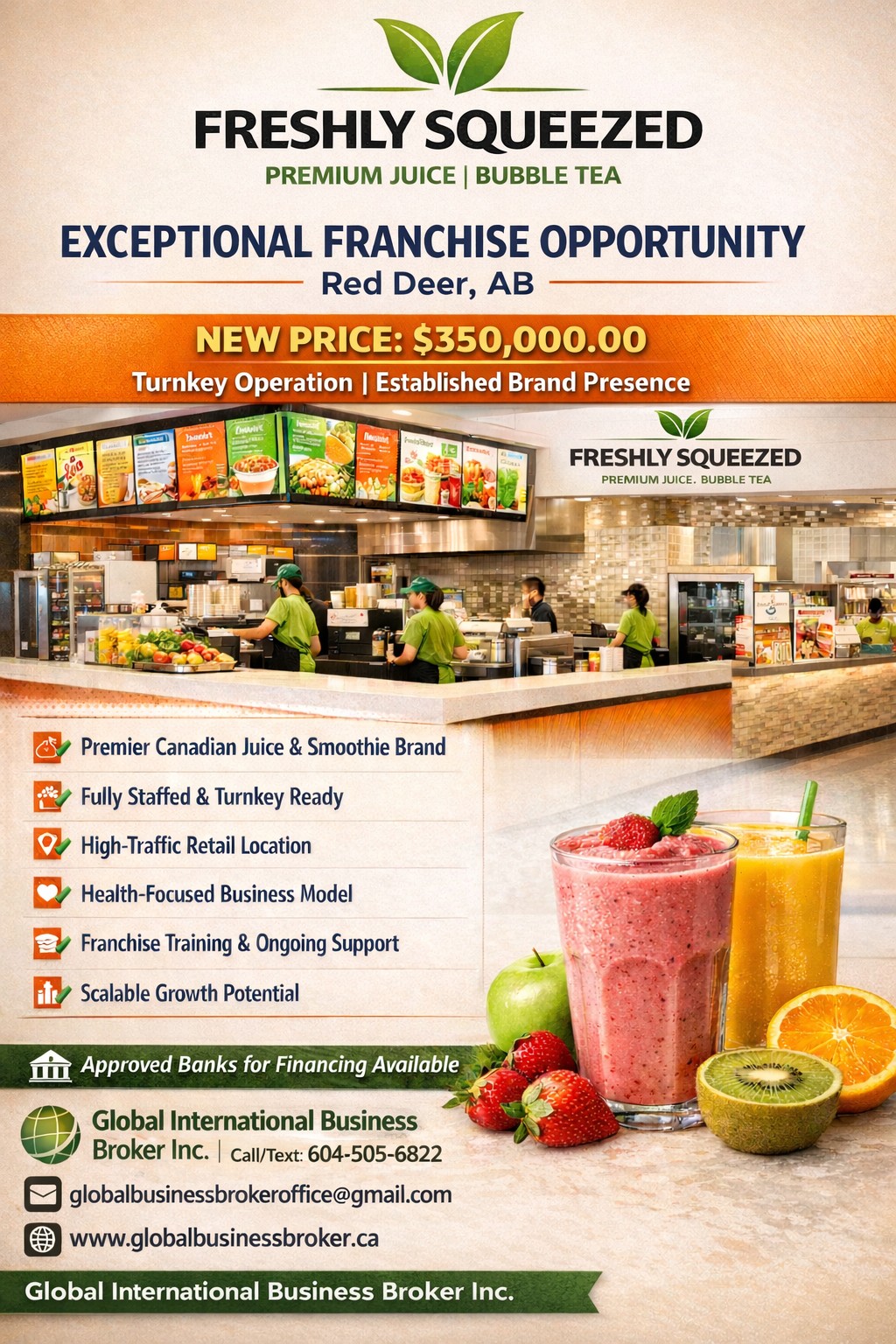 Exceptional Franchise Opportunity – Freshly Squeezed